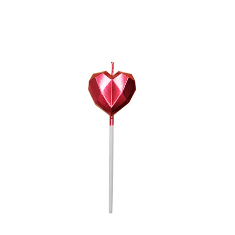Heart Candle - Red
