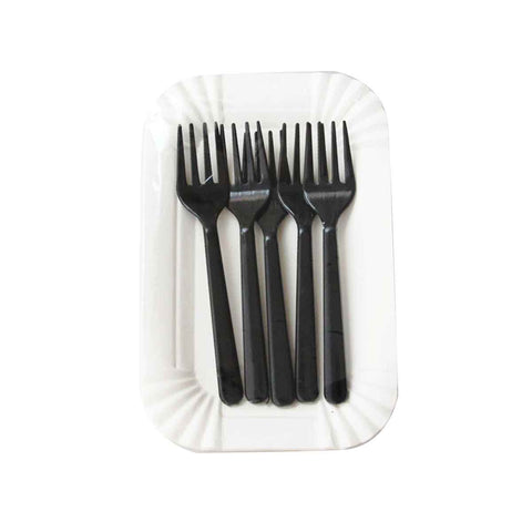 Disposable Fork/ Paper Plate Set - Set of 5 each