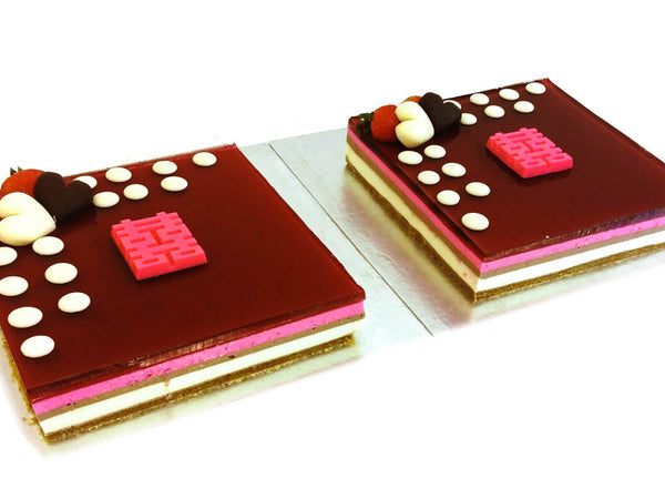 Neapolitan 7inch Square with Add-On Chocolate