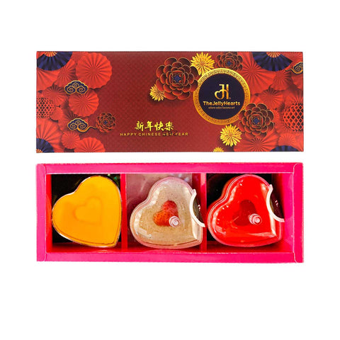 CNY Mini Heart Gift Box 3 (CNY Sleeve) - 20% OFF at check out