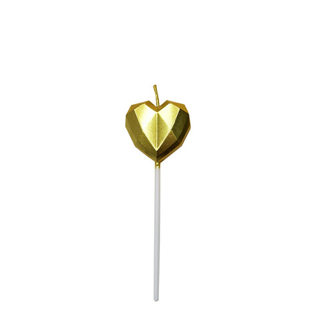 Heart Candle - Gold